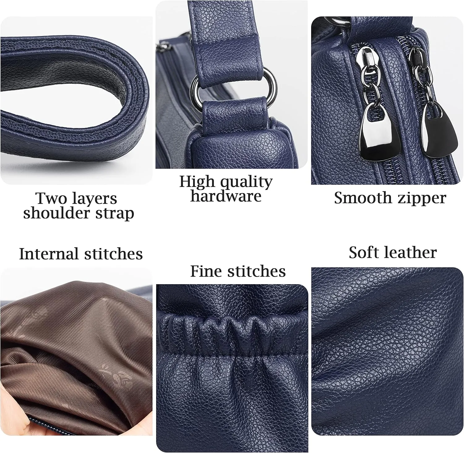 Crossbody Purse for Women Ladies Soft PU Leather Shoulder Bag Medium Roomy Handbag Fashion Tote Top Handle Satchel