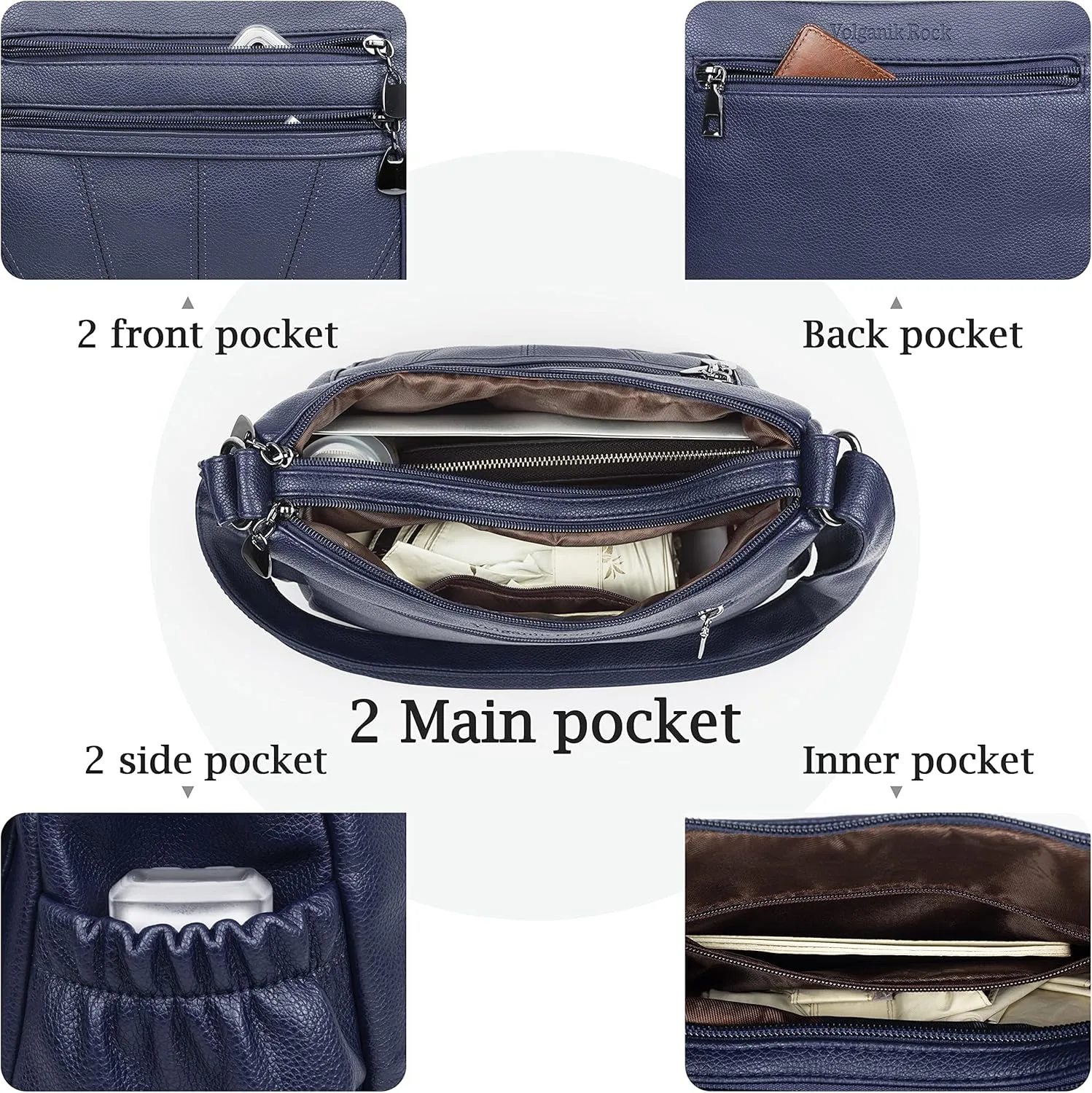 Crossbody Purse for Women Ladies Soft PU Leather Shoulder Bag Medium Roomy Handbag Fashion Tote Top Handle Satchel