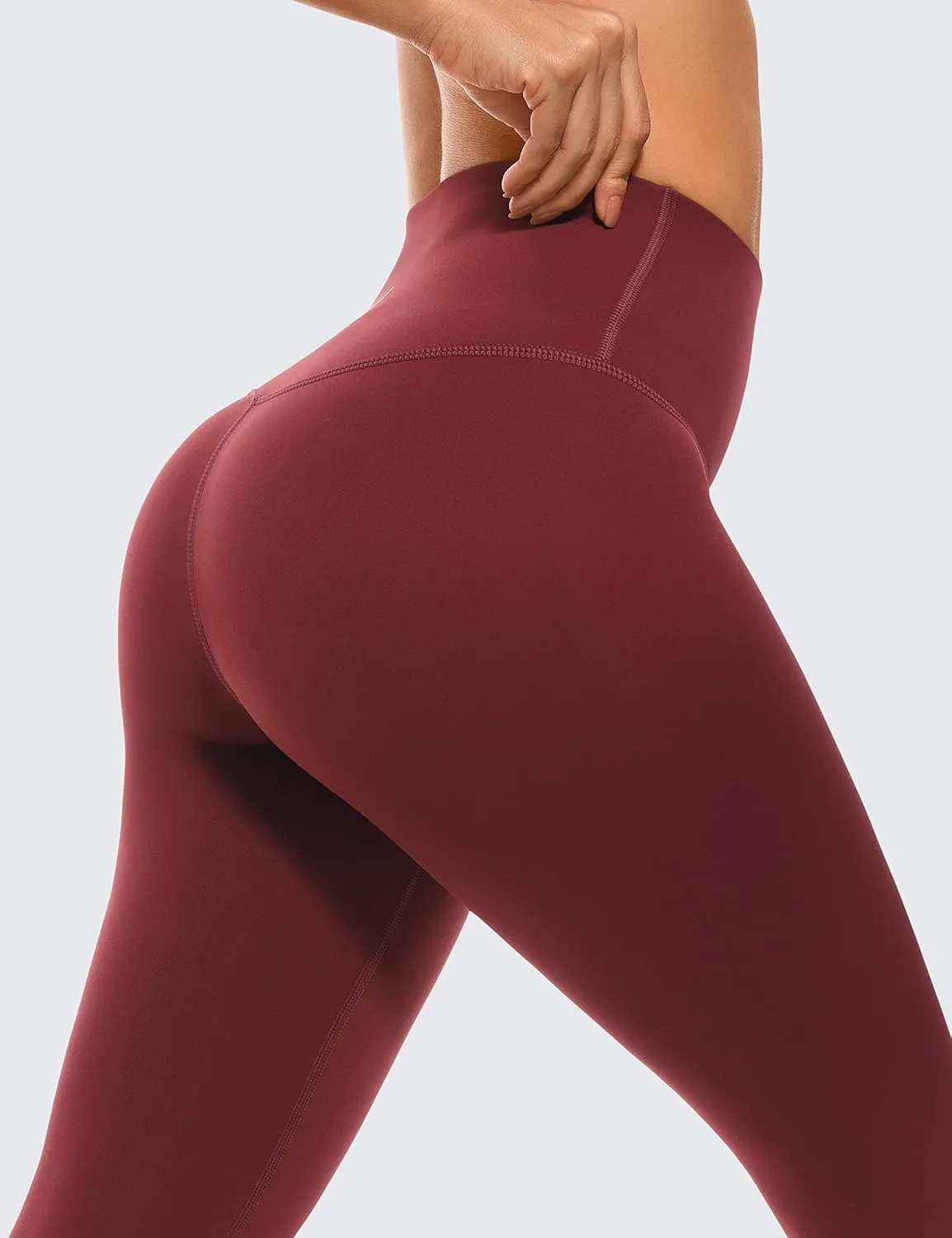 CRZ YOGA Air Feeling High Waisted Leggings for Women 25'' - Warm Thick Workout Buttery Soft Yoga Pants Lounge