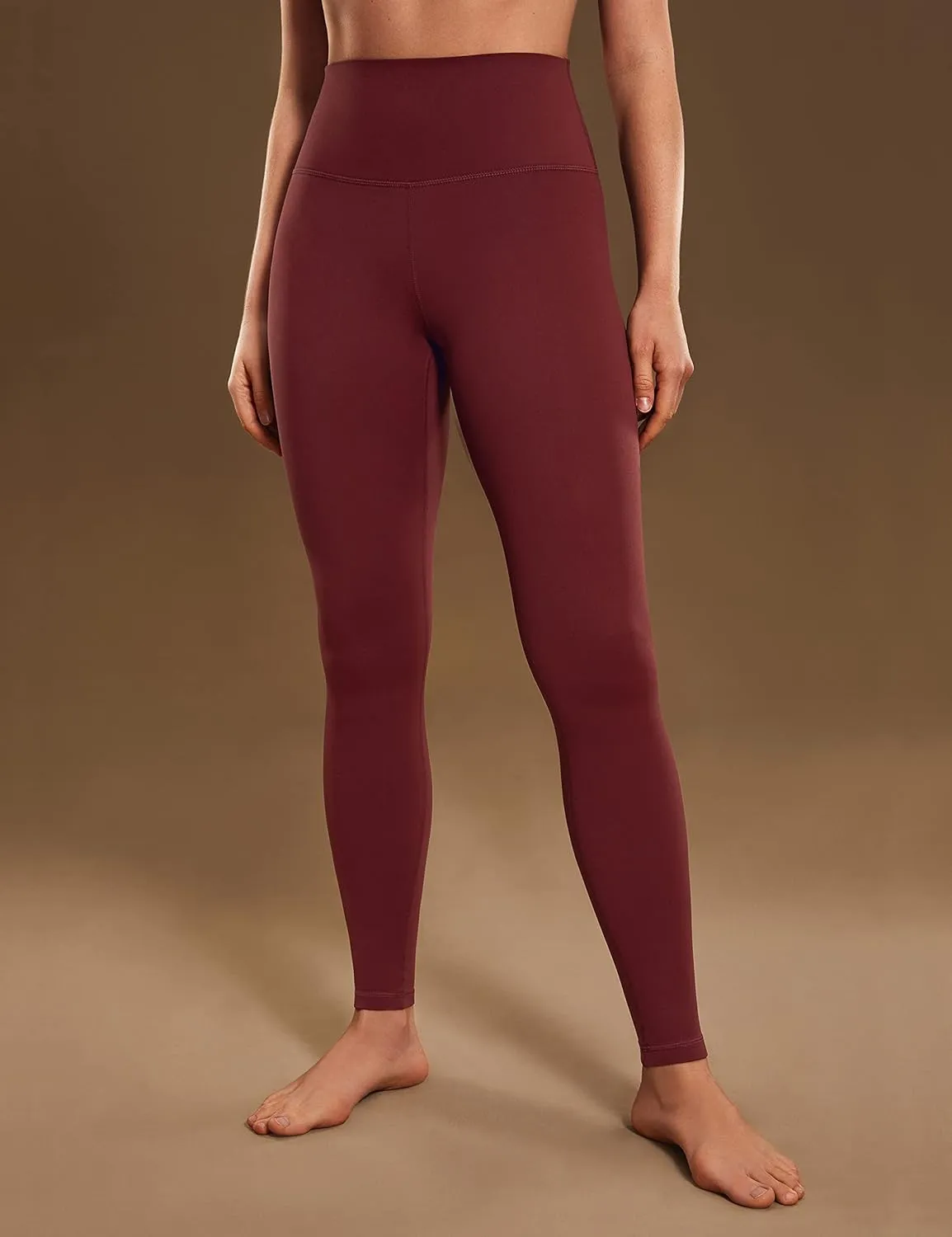CRZ YOGA Air Feeling High Waisted Leggings for Women 25'' - Warm Thick Workout Buttery Soft Yoga Pants Lounge
