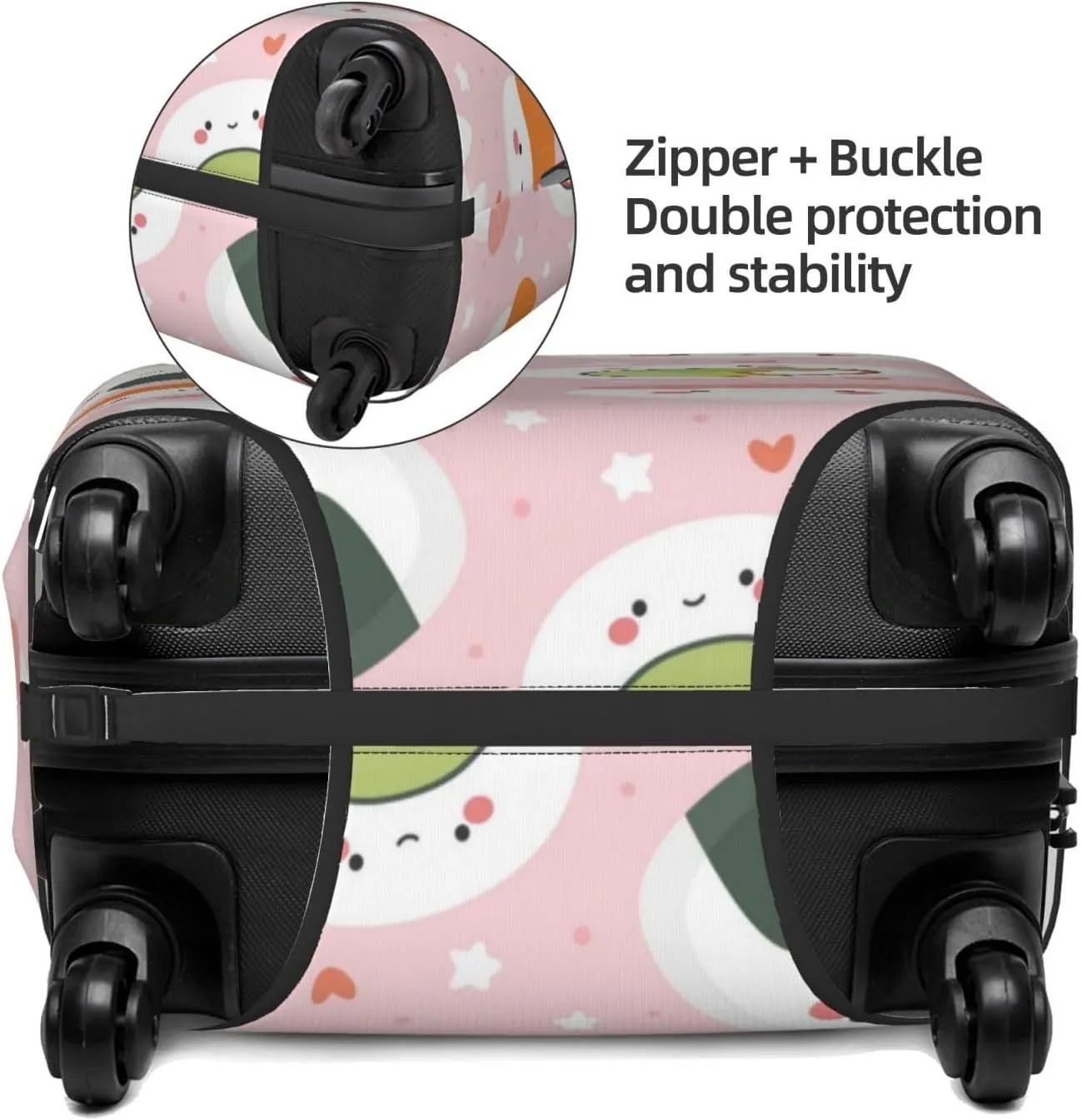 Cute Sushi (2) Luggage Cover,Washable Suitcase Covers Fashion Luggage Covers,Anti-Scratch Suitcase Protector Cover