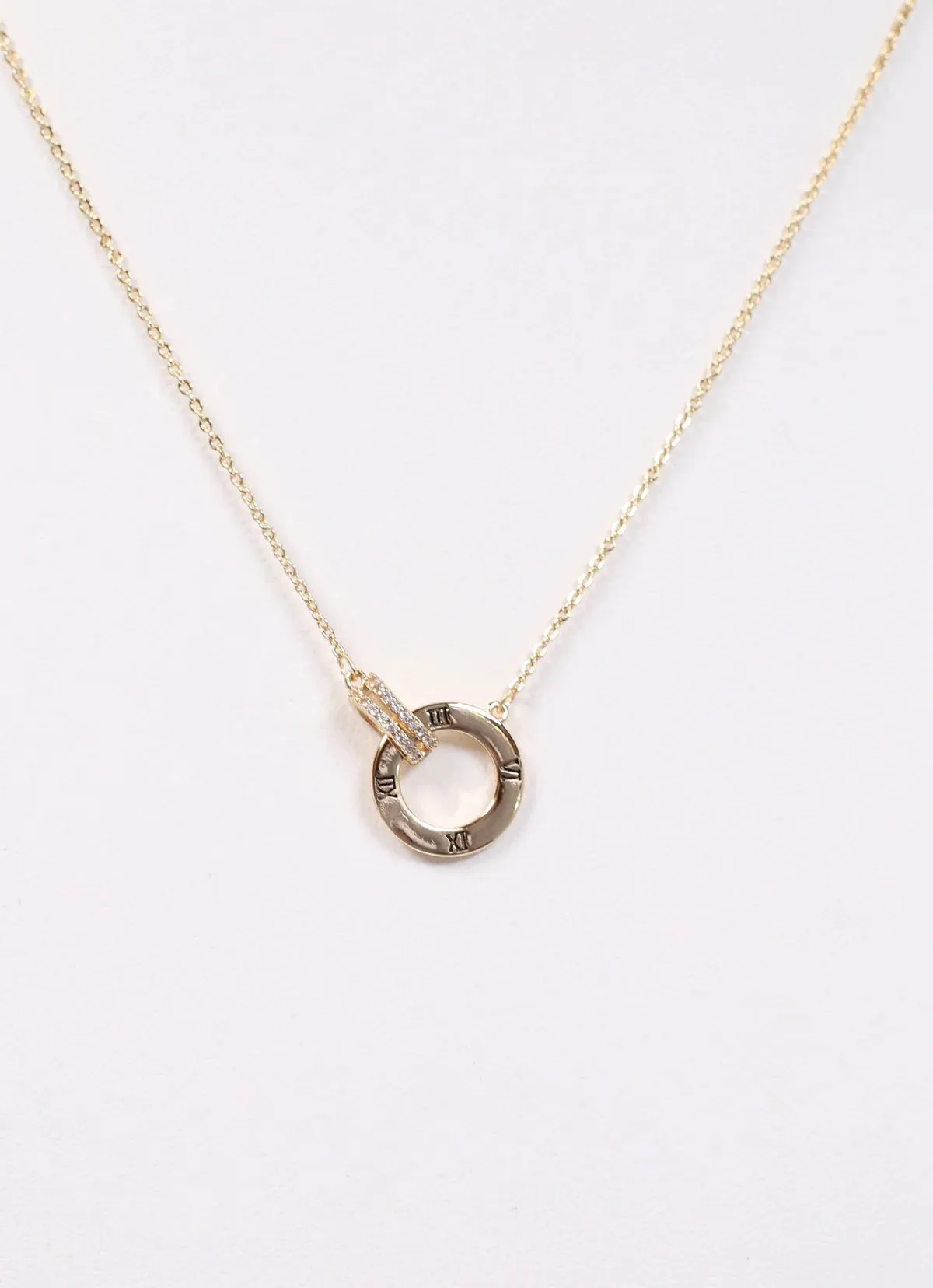 Cymbria Roman Numeral Necklace