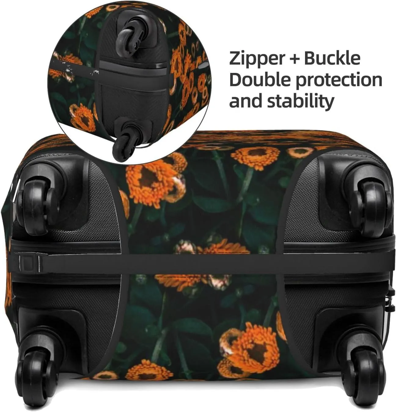 Daisies Luggage Cover,Washable Suitcase Covers Fashion Luggage Covers,Anti-Scratch Suitcase Protector Cover