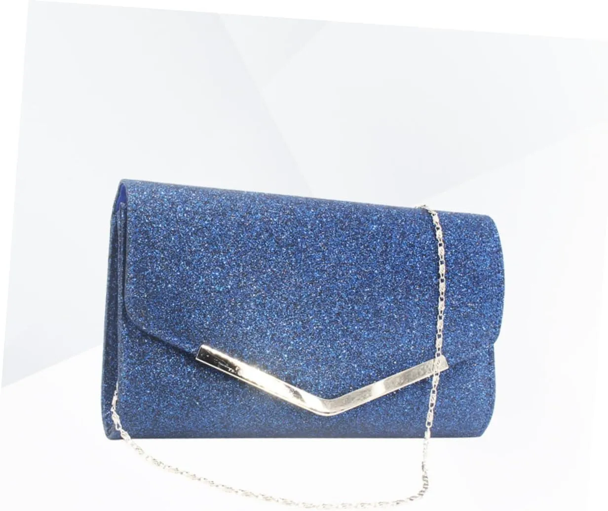 Dinner Bag Mens Wallet with Chain Wristlet for Women Silver Handbag Wallet for Men with Chain