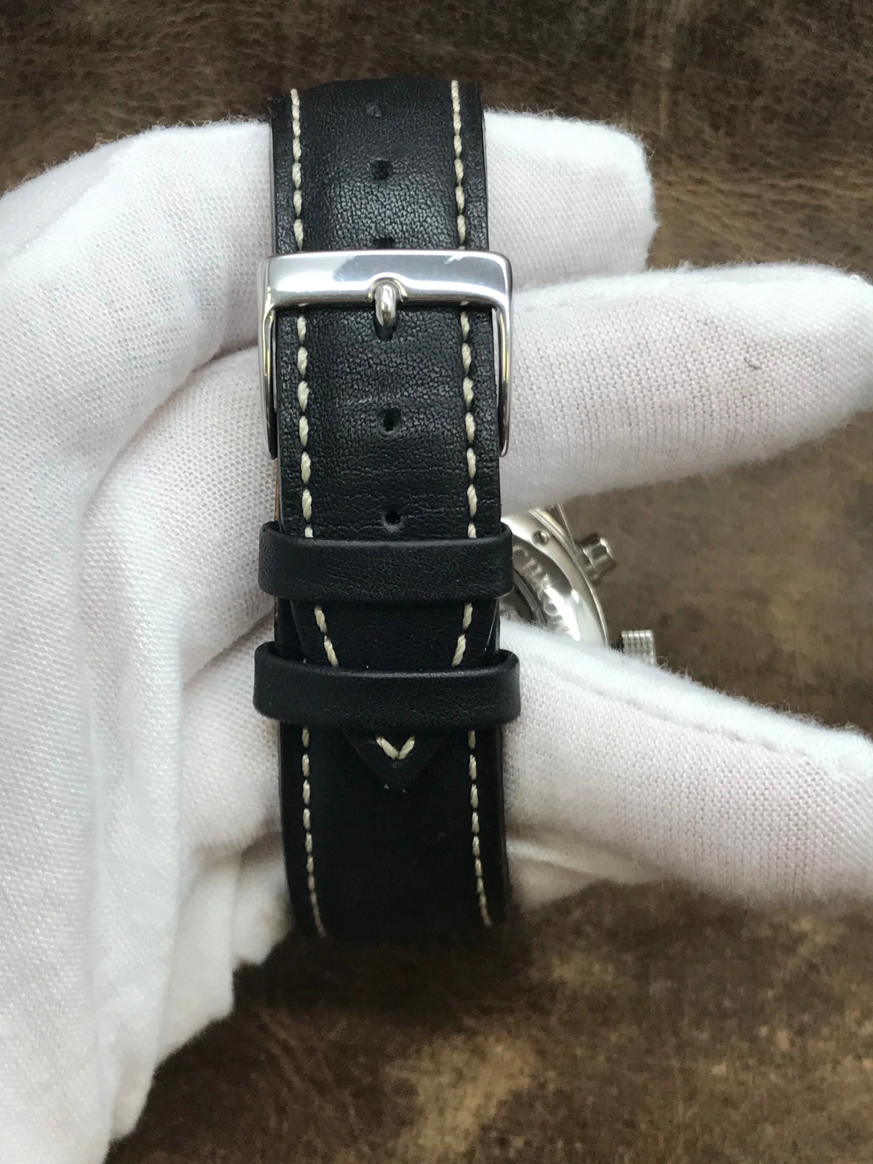 Eberhard Chronographe 120Ème Anniversaire 31120 Black Dial Automatic Men's Watch