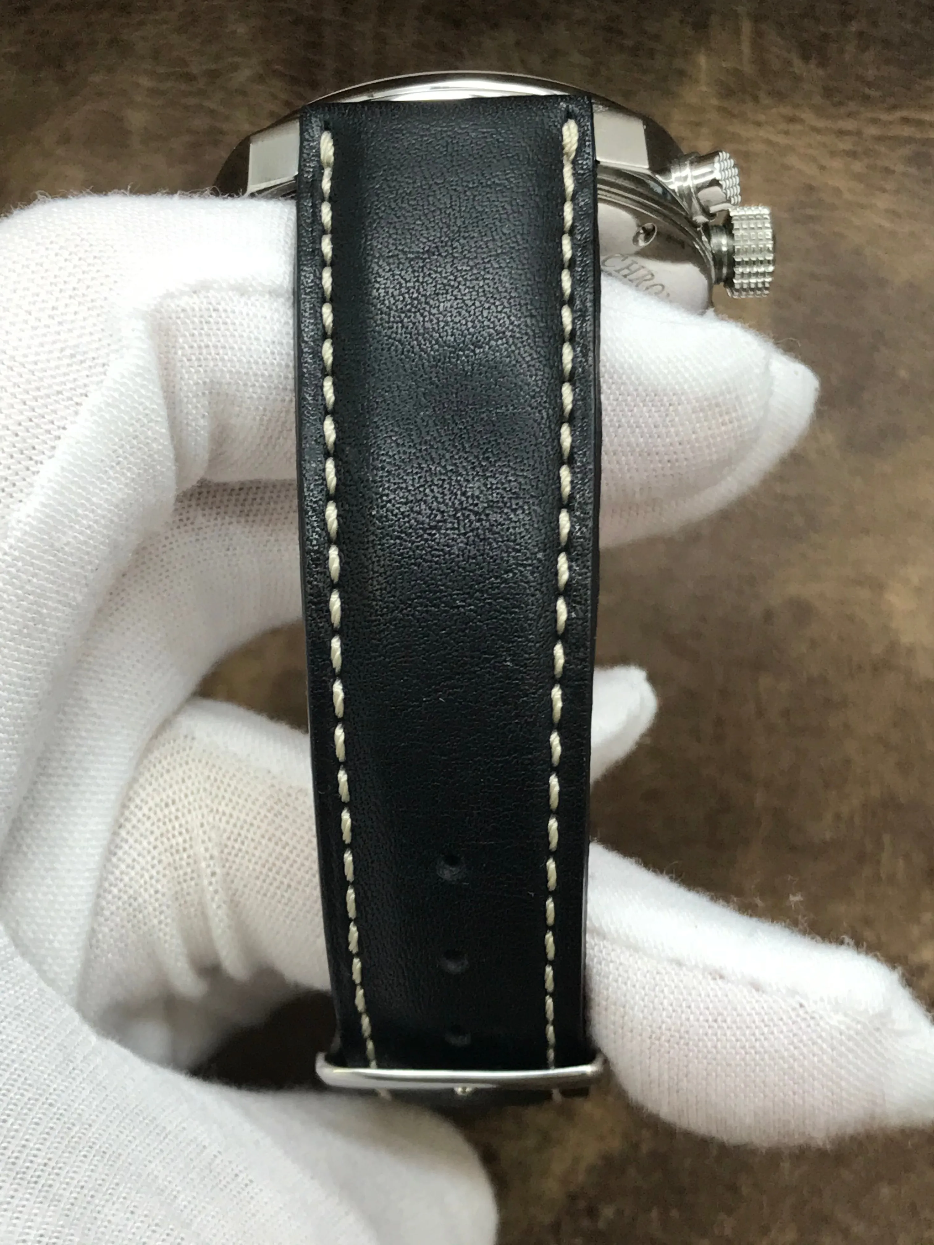 Eberhard Chronographe 120Ème Anniversaire 31120 Black Dial Automatic Men's Watch