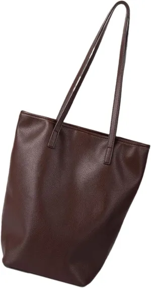 Elegant Bucket Bag Large Leather Shoulder Bags For Women Girls Underarm Purse Casual Handbag With Spacious Interior