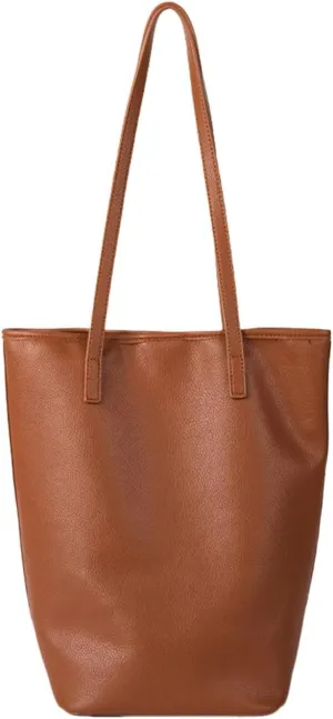 Elegant Bucket Bag Large Leather Shoulder Bags For Women Girls Underarm Purse Casual Handbag With Spacious Interior