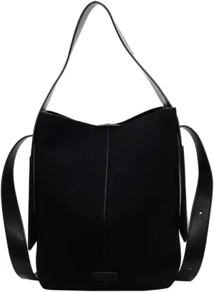 Elegant PU Crossbody Bag for Women Spacious Shoulder Bags Work Handbag Fashion Bucket Bags for Travel or Daily Use