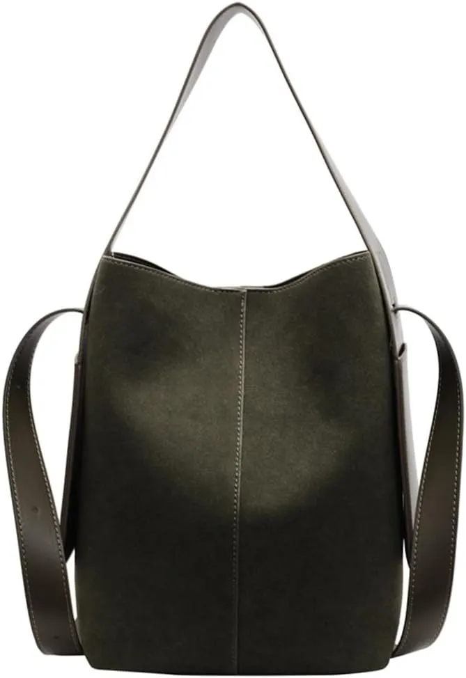 Elegant PU Crossbody Bag for Women Spacious Shoulder Bags Work Handbag Fashion Bucket Bags for Travel or Daily Use