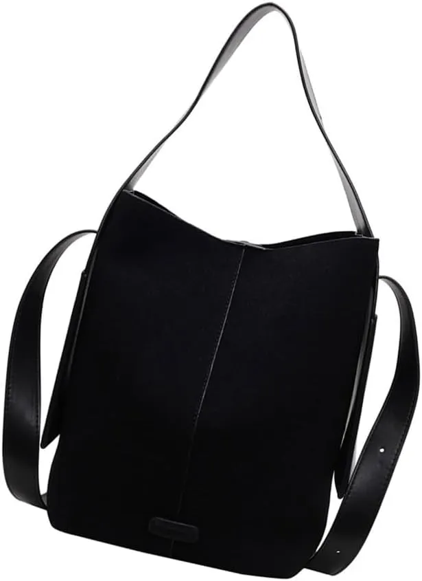 Elegant PU Crossbody Bag for Women Spacious Shoulder Bags Work Handbag Fashion Bucket Bags for Travel or Daily Use