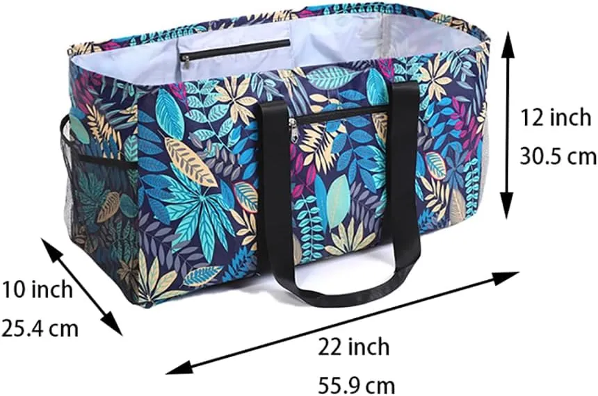 Extra Large Utility Tote Bag,Reusable Shopping Bags with Handles - Waterproof,Foldable,and Spacious