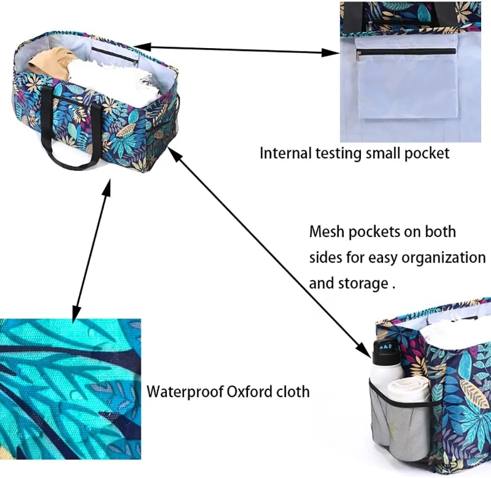 Extra Large Utility Tote Bag,Reusable Shopping Bags with Handles - Waterproof,Foldable,and Spacious