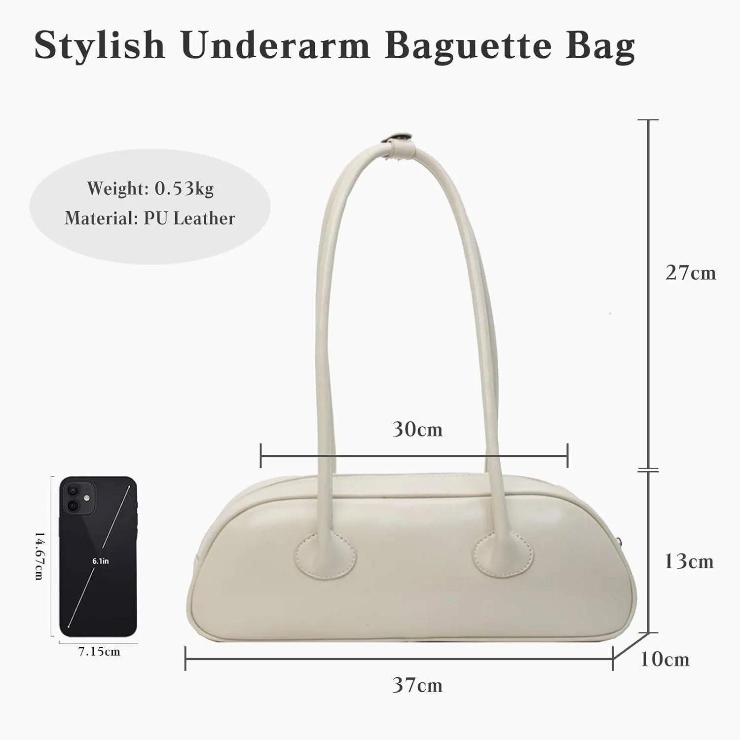 Fashion Hobo Elegant Underarm Ladies Travel Handbag for Women PU Leather Shoulder Waterproof Top Handle