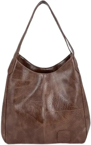 Fashion Soft Vegan Leather Hobo Shoulder & Lightweight Tote Handbags and Purses for Women's Daily Use
