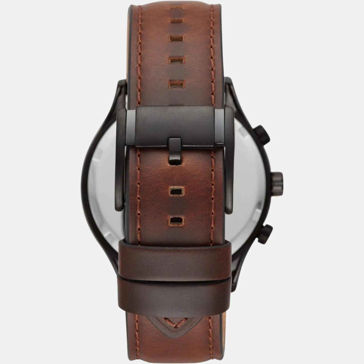 Fenmore Men's Black Dial Chronograph Leather Watch BQ2453