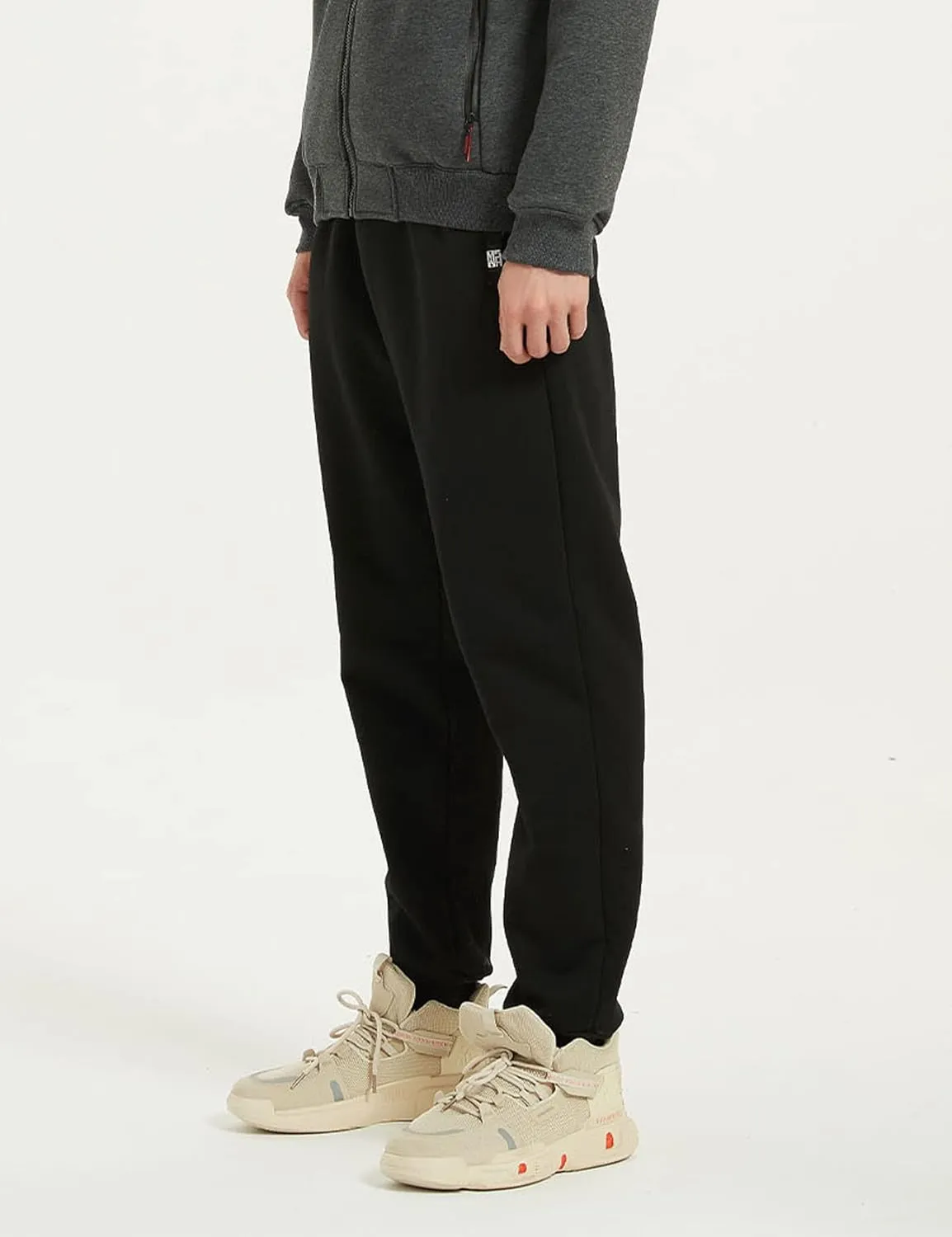 Flygo Men's Winter Warm Fleece Jogger Pants Sherpa Lined Sweatpants Active Track Pants