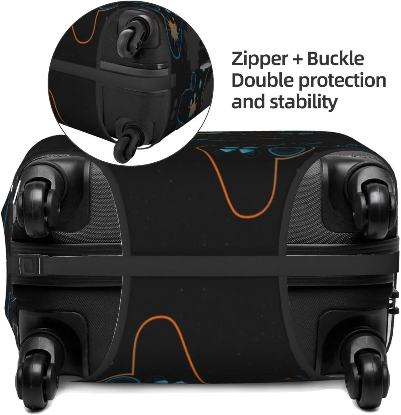 Game Time Luggage Cover,Washable Suitcase Covers Fashion Luggage Covers,Anti-Scratch Suitcase Protector Cover