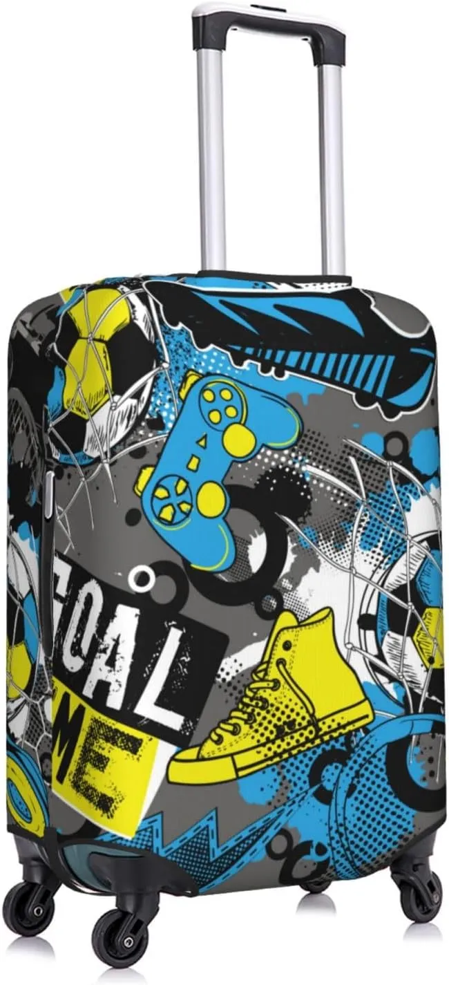 Goal Time Luggage Cover,Washable Suitcase Covers Fashion Luggage Covers,Anti-Scratch Suitcase Protector Cover