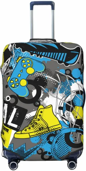 Goal Time Luggage Cover,Washable Suitcase Covers Fashion Luggage Covers,Anti-Scratch Suitcase Protector Cover
