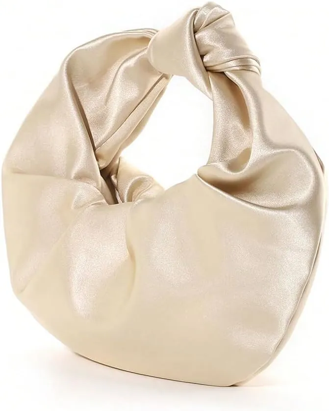 GORGLITTER Women's Satin Clutch Purses Elegant Evening Bags Handbag Knot Bag for Wedding Party Prom