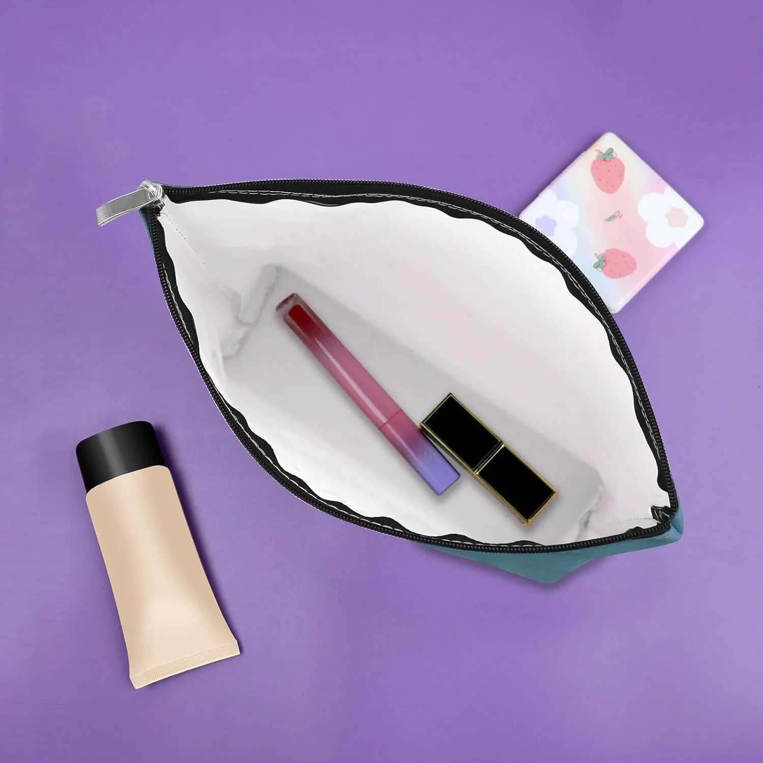 Grandma Gift from Grandchildren Makeup Bag Blue Gifts for Grandma Mother's Day Gifts for Grandma Cosmetic Bag Nana Gifts from Grandkids Grandmother Birthday Gifts from Granddaughter Travel Pouch