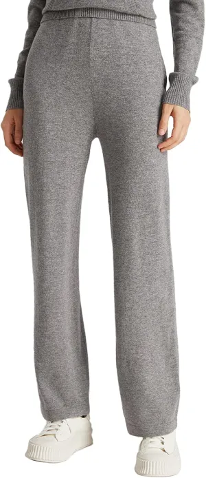 GreenMount Women's Wide Leg Cashmere Sweatpants Lounge Pants for Women Winter Warm