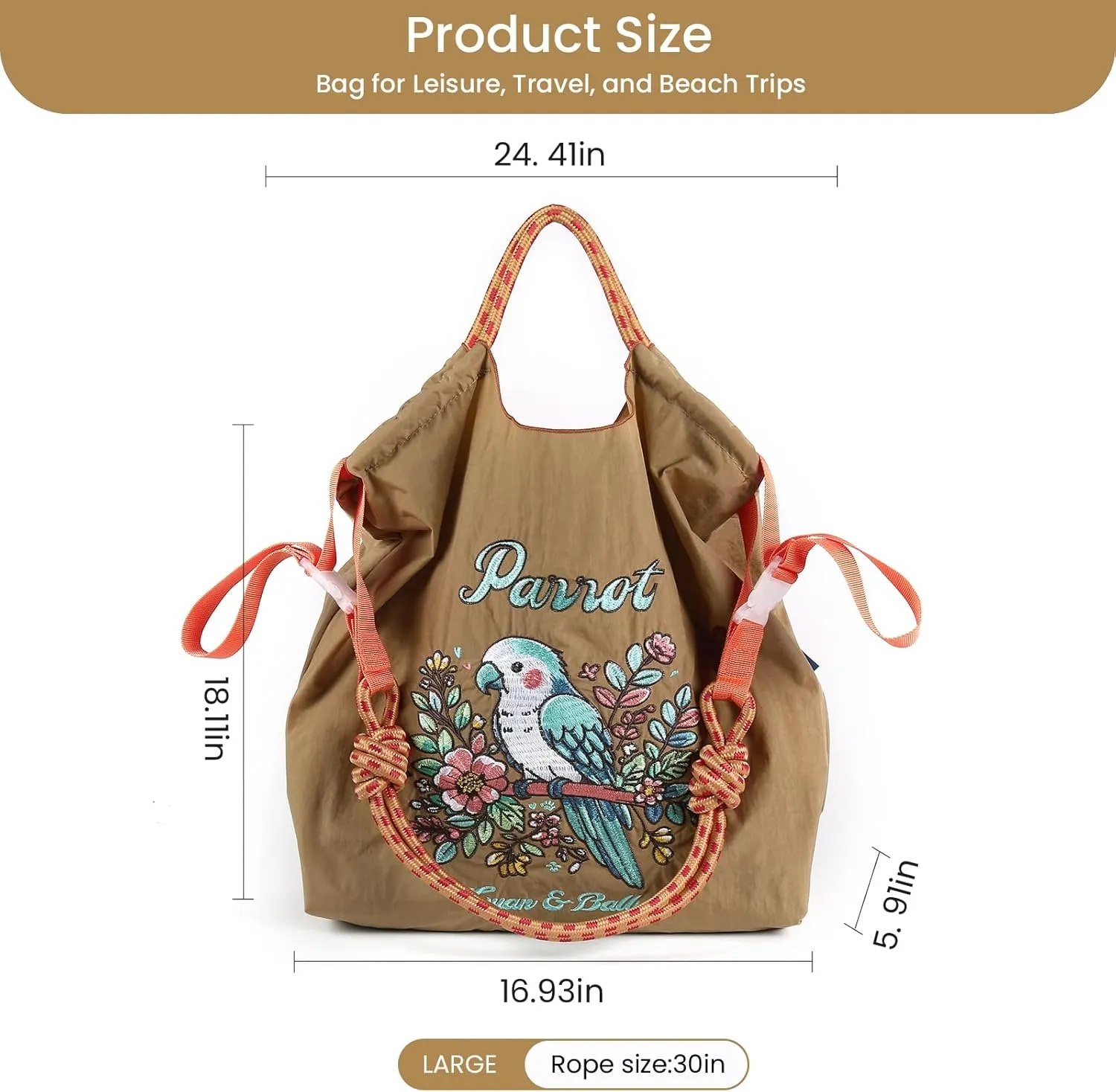 Guan&Ball Nylon Tote Bag for WomenNylon Tote Bag,Everyday Bag Handbags for Work Beach Gym