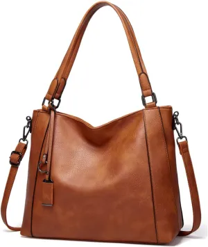 Handbag for Womens Top-Handle Satchel Hobo Bag Fashion Purse Roomy Casual Large Shoulder Bag PU Leather Tote Yellow
