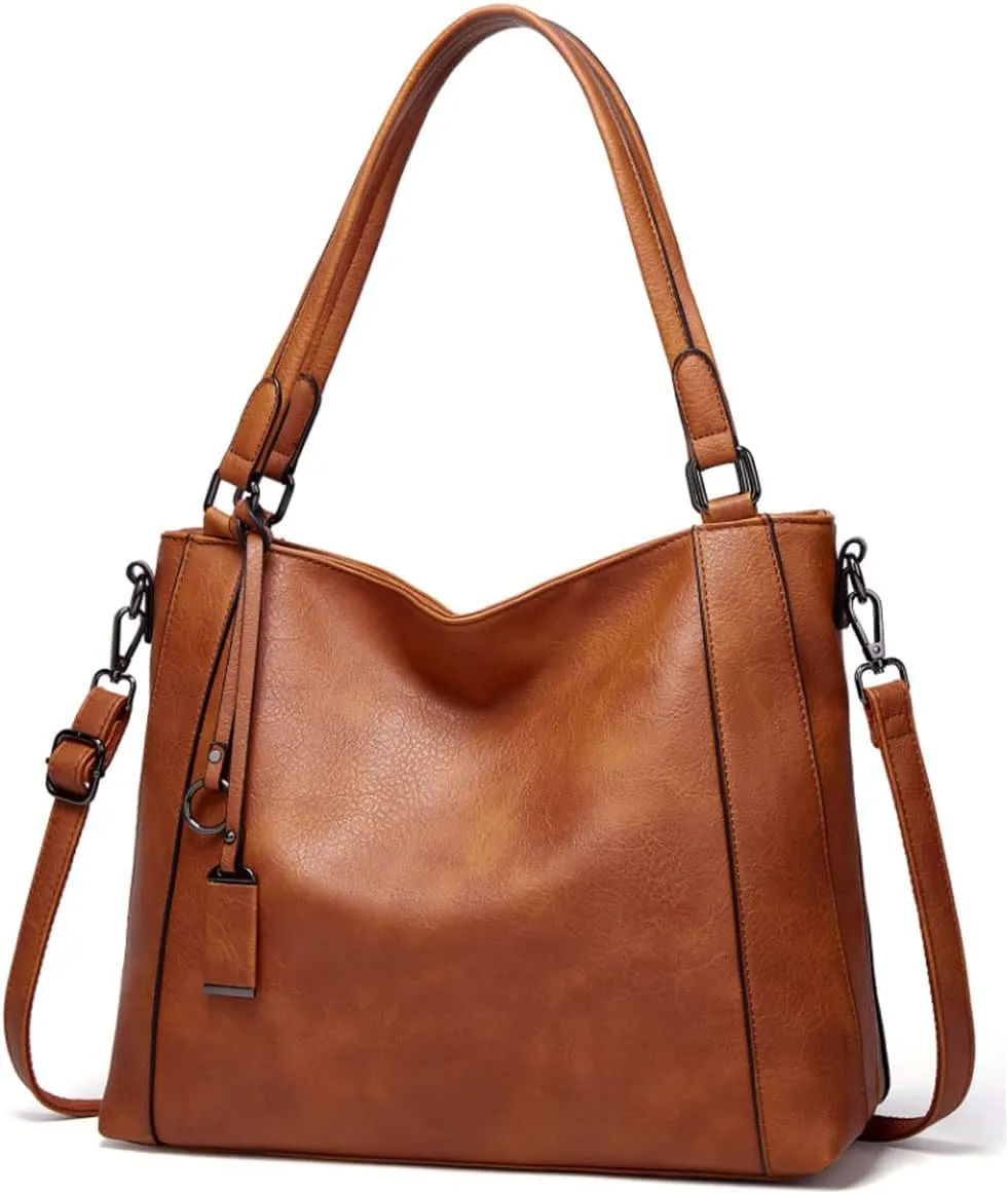 Handbag for Womens Top-Handle Satchel Hobo Bag Fashion Purse Roomy Casual Large Shoulder Bag PU Leather Tote Yellow