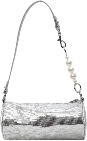 Handbag Vintage Elegant Shoulder Glitter Crossbody Sequin Evening for Women Beads Clutch Bridal Wedding Purse