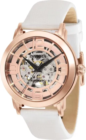 invicta Women's 32293 Objet D Art Automatic 3 Hand Rose Gold Dial Watch