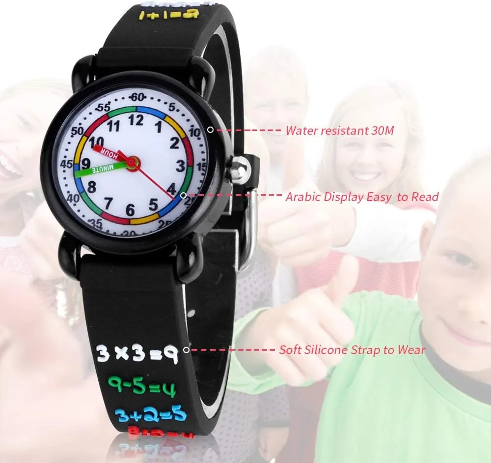 Kids Gift 3D Cartoon Waterproof Toddler Watch for Girls, Gifts for Girls Age 3-8