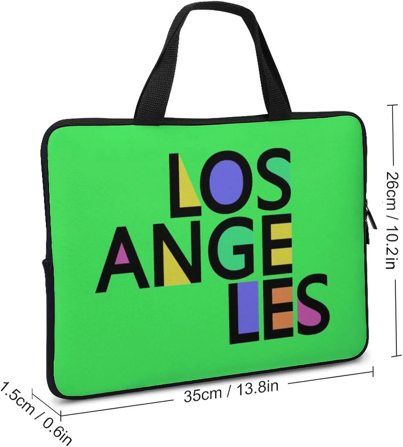 Laptop Case Sleeve Losangeles Handle Bag Shock-proof Elegant Traveling Computer Cover Carry-on Briefcase