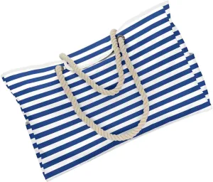 Large Capacity Reusable Grocery Shopping Bag Stripe Pattern Beach Tote for Women Versatile Travel Picnic Storage Bag for School Hiking Daily Use and More