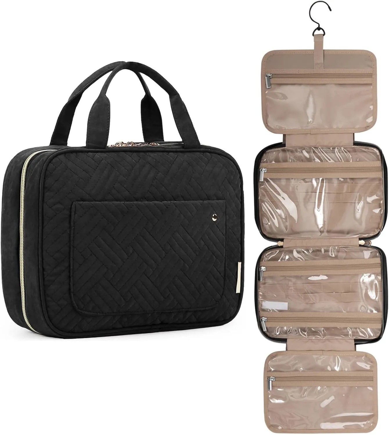 Large Capcity Toiletry Bag Travel Bags Hanging Hook Makeup Cosmetic Bag Toiletries Organizer Portable Storage Bag