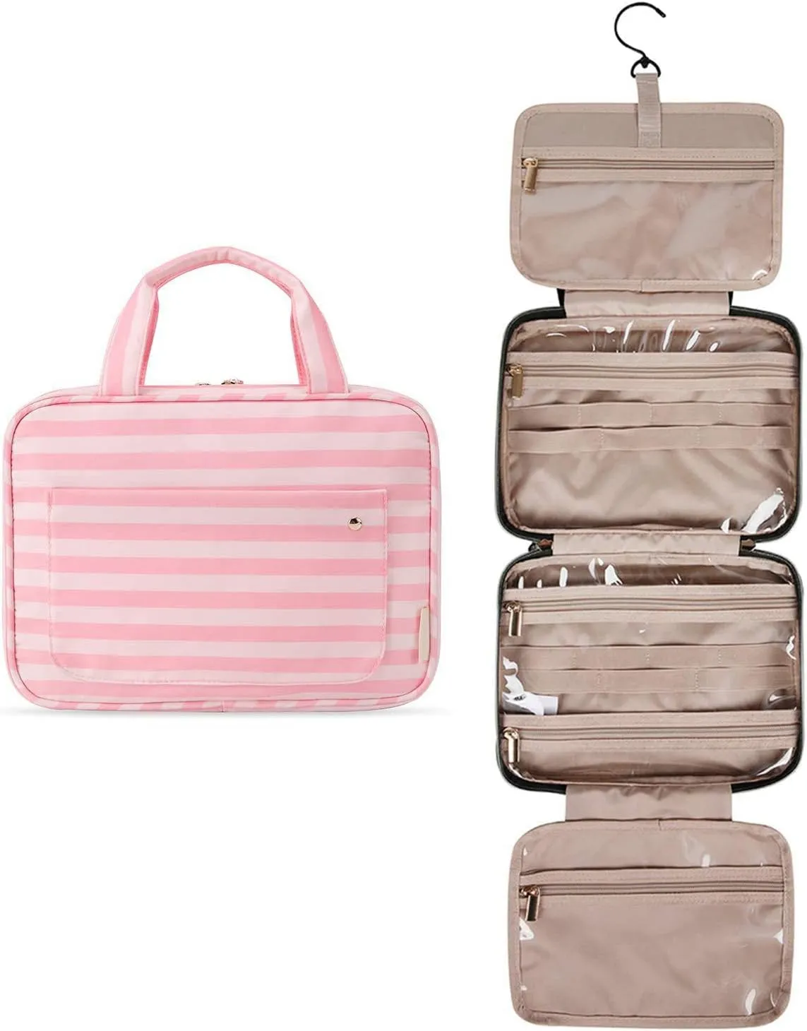 Large Capcity Toiletry Bag Travel Bags Hanging Hook Makeup Cosmetic Bag Toiletries Organizer Portable Storage Bag