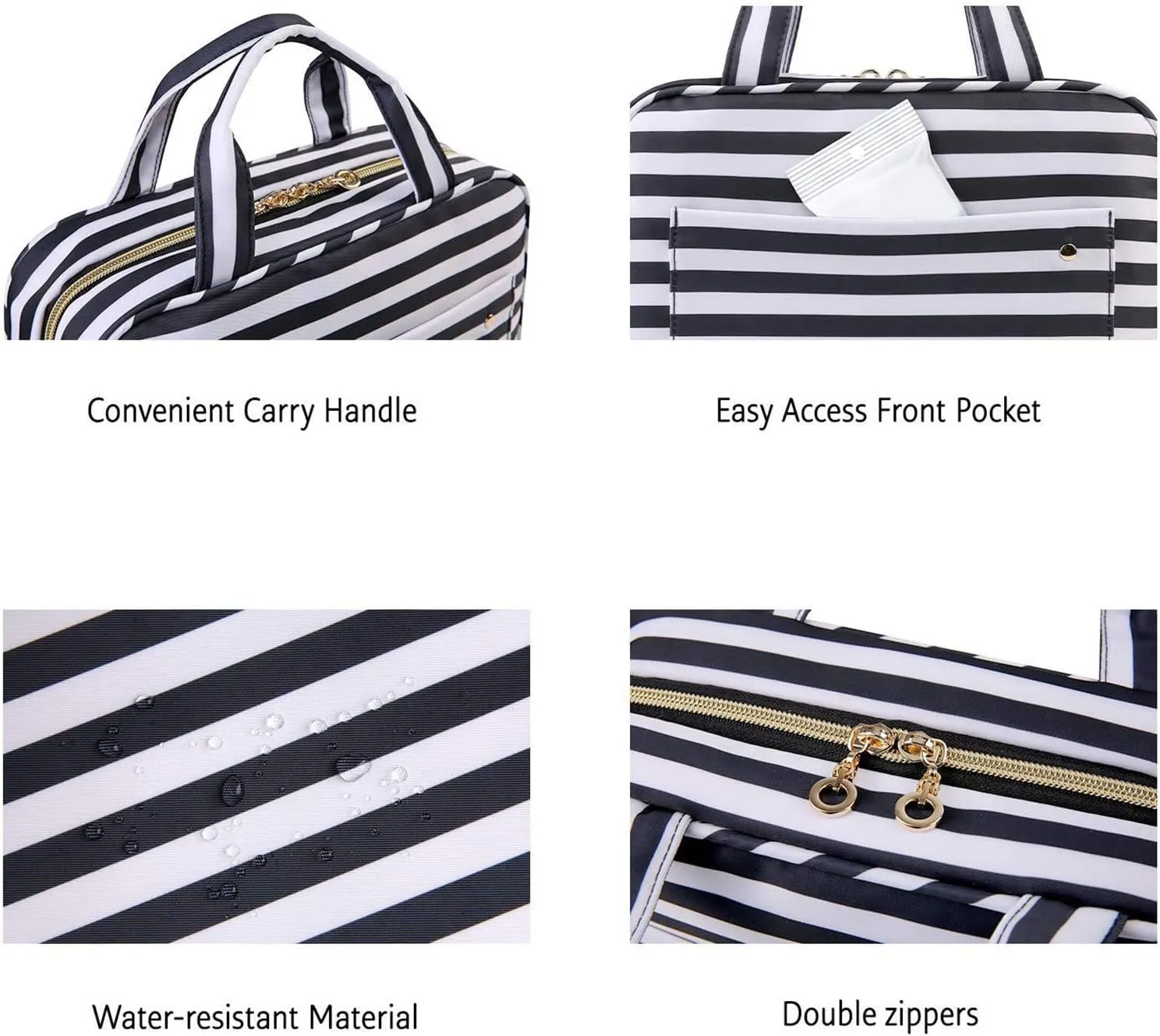 Large Capcity Toiletry Bag Travel Bags Hanging Hook Makeup Cosmetic Bag Toiletries Organizer Portable Storage Bag