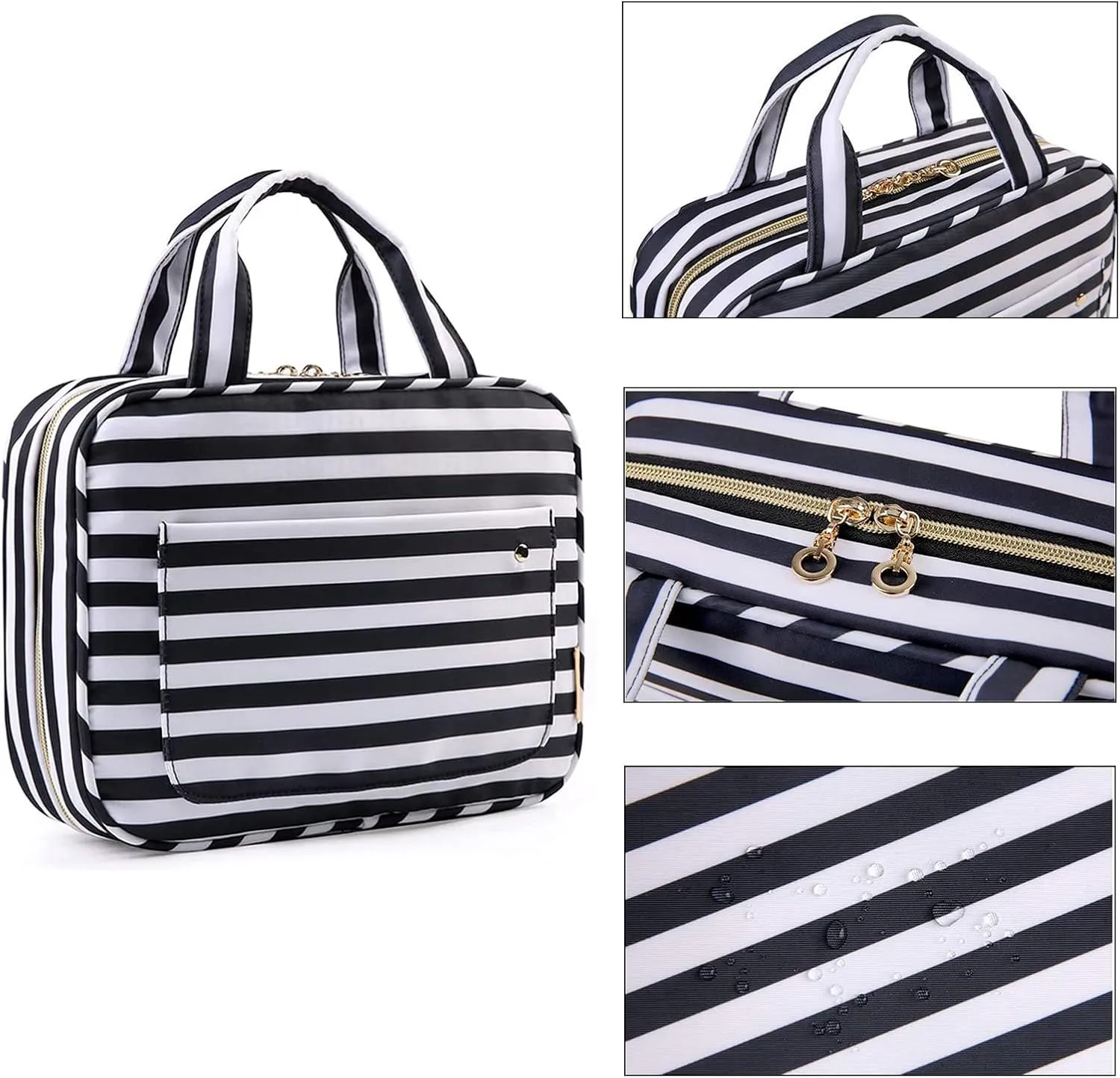 Large Capcity Toiletry Bag Travel Bags Hanging Hook Makeup Cosmetic Bag Toiletries Organizer Portable Storage Bag