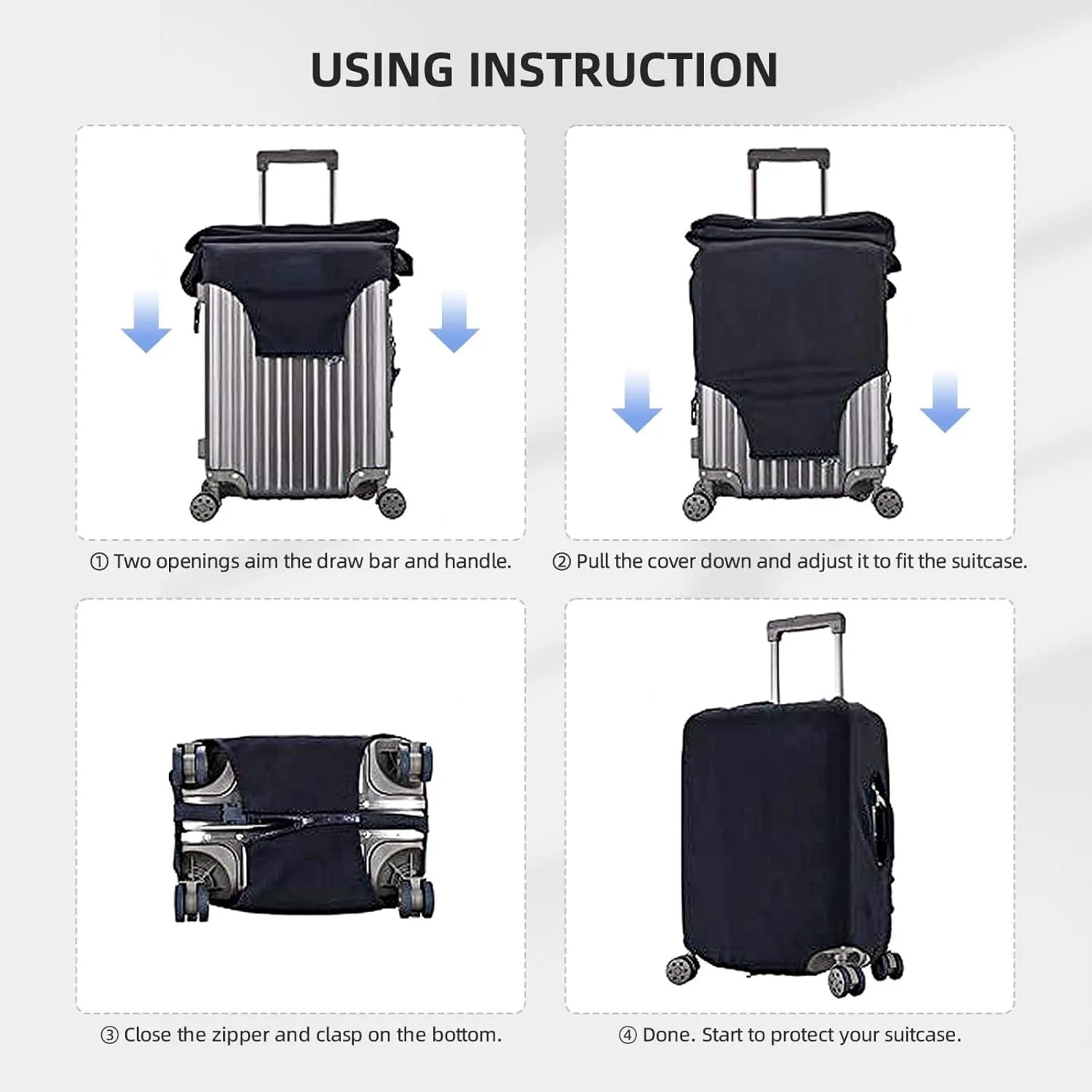 Largemouth Bass Fish In Usa Luggage Cover,Washable Suitcase Covers Fashion Luggage Covers,Anti-Scratch Suitcase Protector Cover