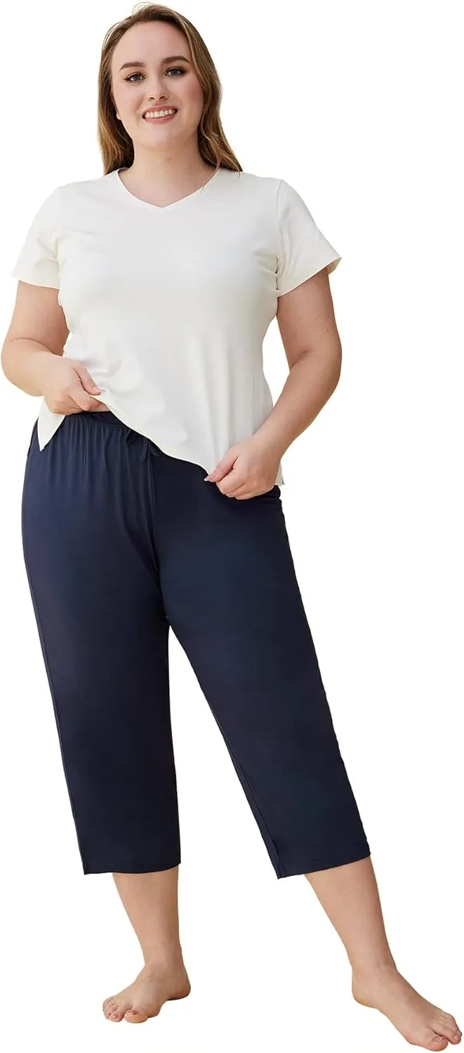 Latuza Women's Knit Capris Sleepwear