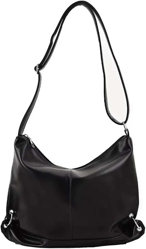 Leather Hobo Bag for Women Shoulder Handbag Designer Tote Purse Crossbody Bag Casual Work Bag Roomy Travel Purse