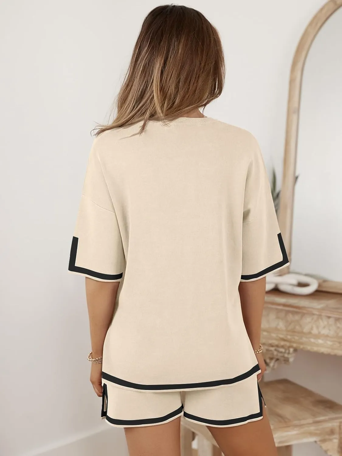 LILLUSORY 2 Piece Sets for Women Summer 2025 Two Piece Matching Lounge Sets Short Casual Outfits Cute Vacation Clothes