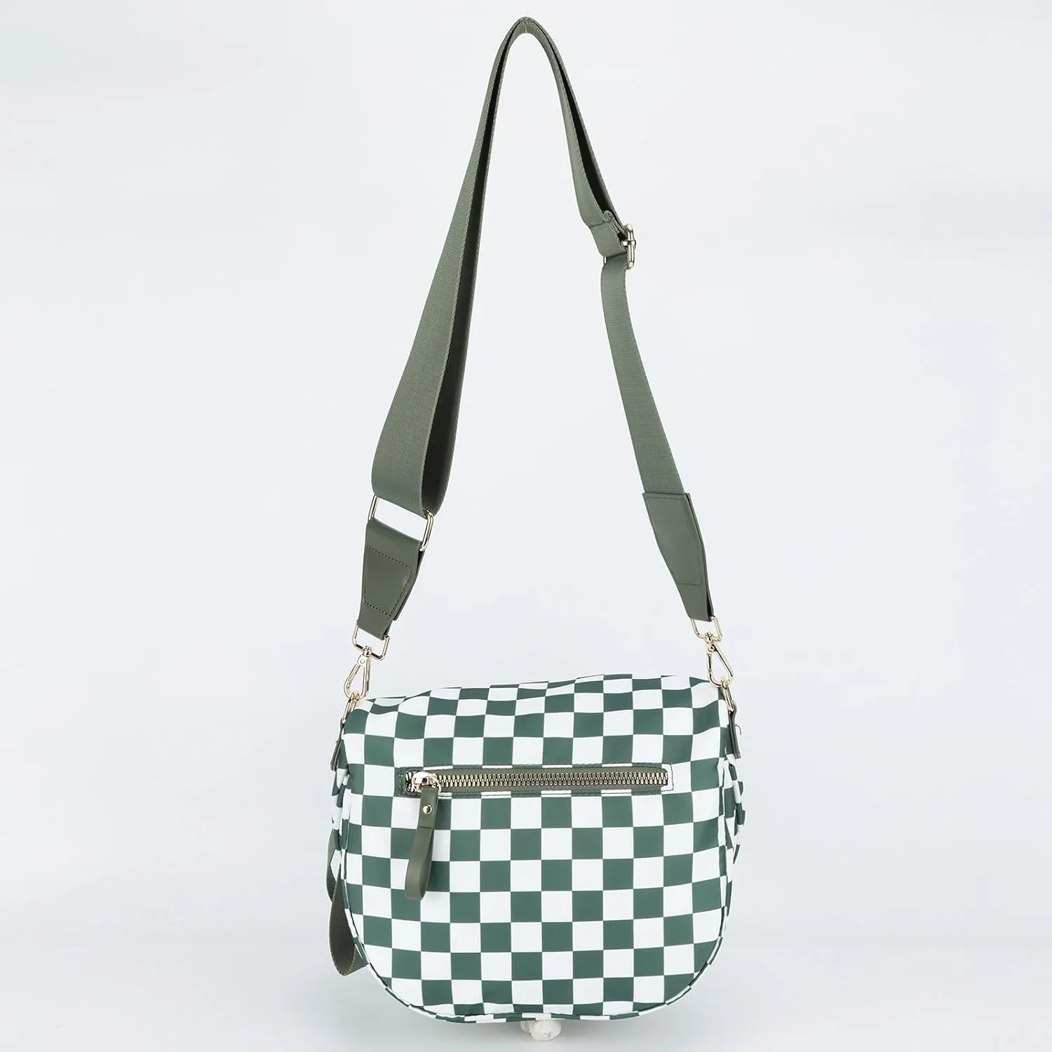 Lushandy Nylon Crossbody Bags for Women, Bum Bag Large Crossbody Purse Lightweight Shoulder Bag Casual Hobo Bag for Travel