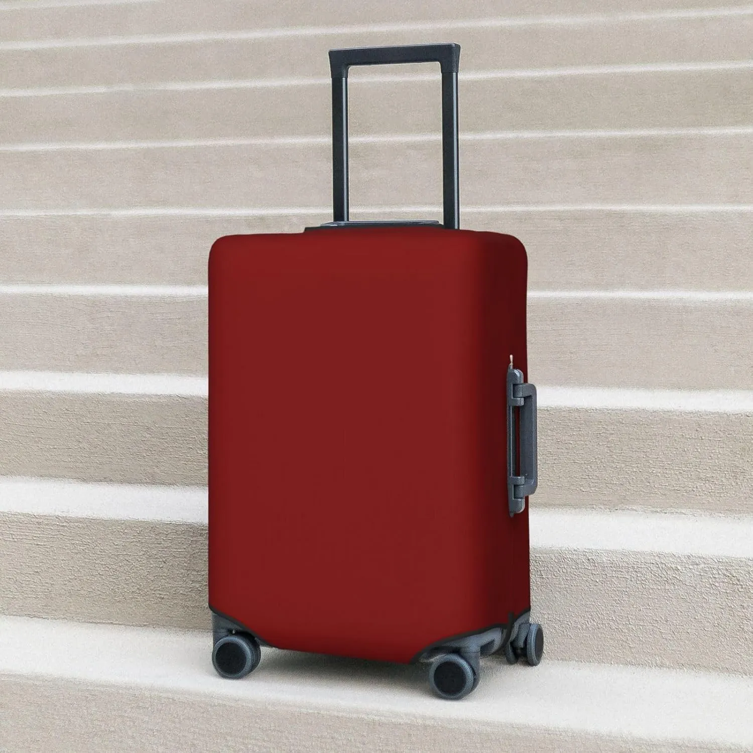 Maroon Luggage Cover,Washable Suitcase Covers Fashion Luggage Covers,Anti-Scratch Suitcase Protector Cover