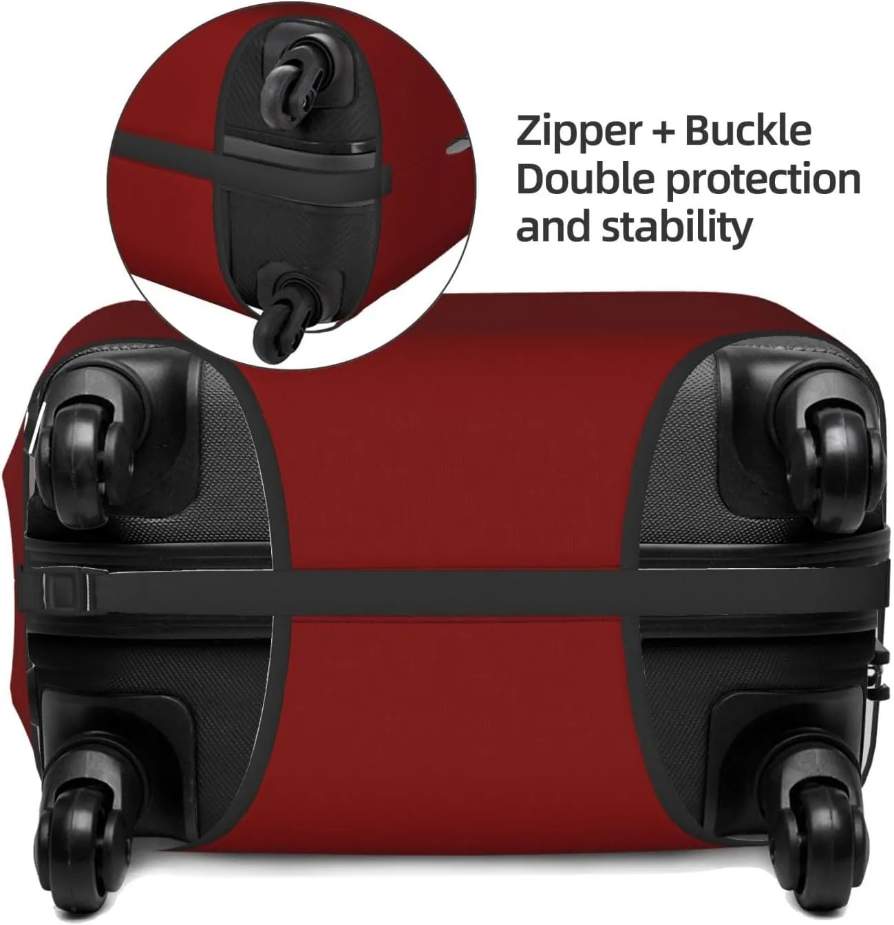 Maroon Luggage Cover,Washable Suitcase Covers Fashion Luggage Covers,Anti-Scratch Suitcase Protector Cover