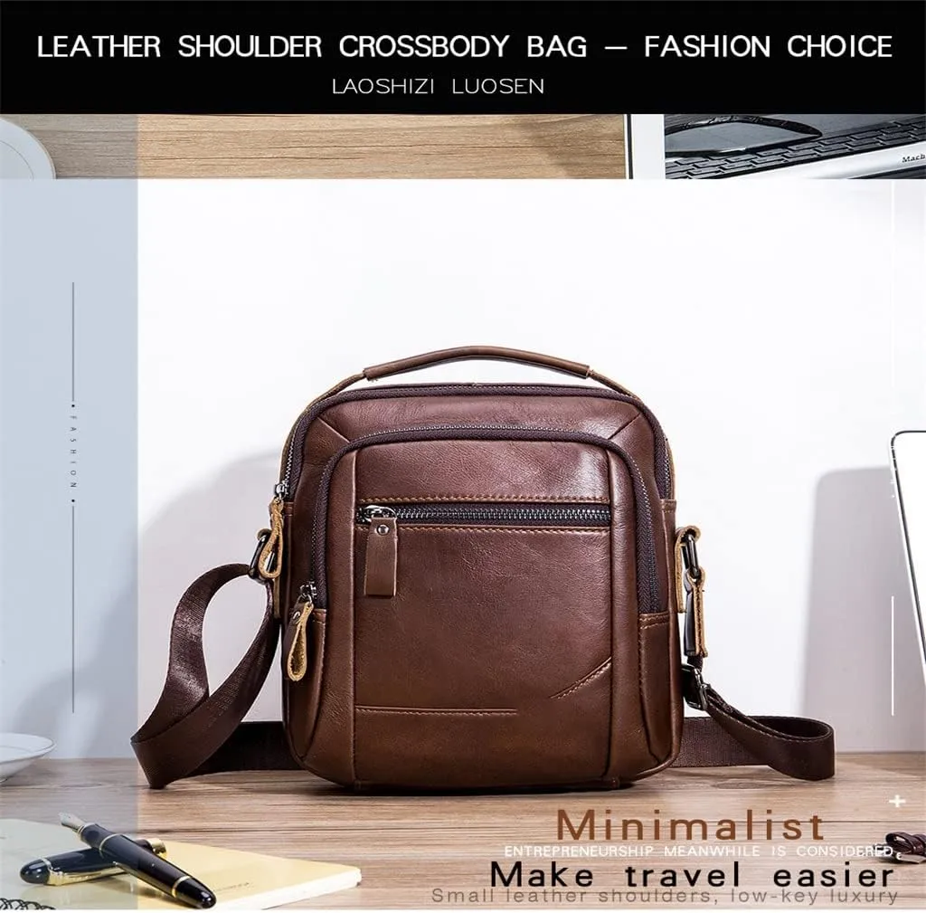 Men's Leathe Bag Crossbody Bags For Men Messenger Bag Man Cow Leather Shoulder Bags Male Handbags