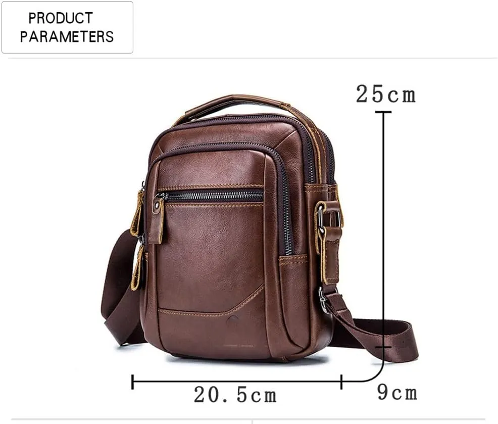 Men's Leathe Bag Crossbody Bags For Men Messenger Bag Man Cow Leather Shoulder Bags Male Handbags