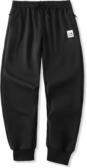 Men's Warm Lined Athletic Sweatpants Jogger Fleece Pants Winter Warm Track Pants