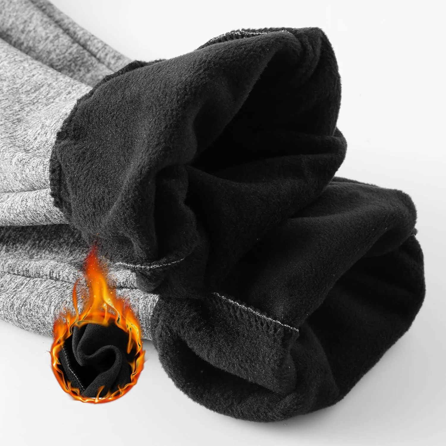 Men's Warm Lined Athletic Sweatpants Jogger Fleece Pants Winter Warm Track Pants